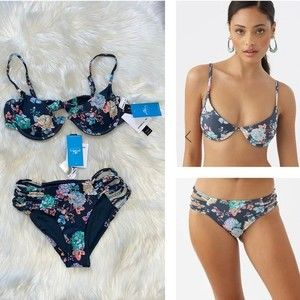 NWT O’NEILL Womens STELLA SEVILLE UNDERWIRE TOP & STELLA BOULDERS STRAPPY FULL